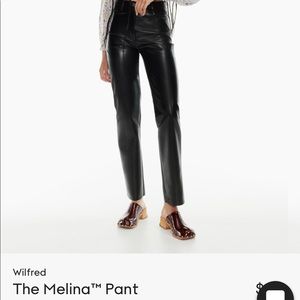 Brand New - Tags on! Black Melina Leather Pant size 8.